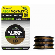 Повідковий матеріал Prof Montazh Strong Ways 20Lb 10м Black Brown